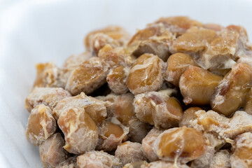 納豆のクローズアップ｜Natto