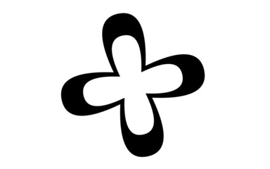 isolated on white background isolated on black frame circle vector flower star burst