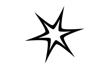 isolated on white background isolated on black frame circle vector flower star burst