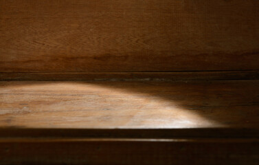 table wood insolated background empty