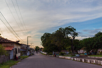 Rua da cidade de Guimarães, Maranhão - Brasil