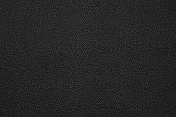 black artificial leather with waves and folds on PVC base