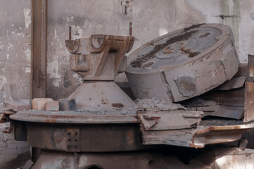 Old abandoned pottery and brick factory in Kladno, Czech Republic