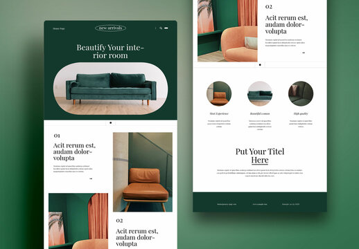 Interior Email Newsletter Layout