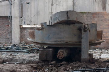 Old abandoned pottery and brick factory in Kladno, Czech Republic