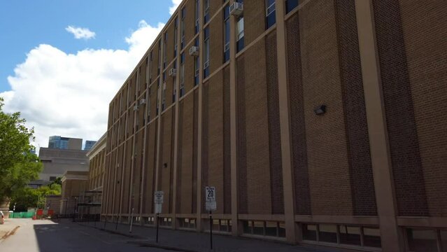 Architecture of buildings at the area of University