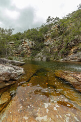 Naklejka na ściany i meble river in the city of Ituaçu, State of Bahia, Brazil