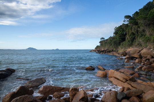 Coast Of The Sea Ni Southern Brazil