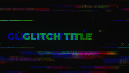 Pixelated Glitch Title