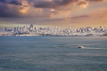 San Francisco city, Pacific ocean