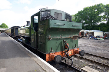 Obraz premium Bodmin Cornwall England UK 06 12 2022 Branch line Bodmin and Wadebridge 1834-1978