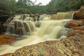 waterfall in the city of Ituaçu, State of Bahia, Brazil