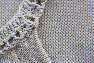natural linen fabric with macro shot as a textured background