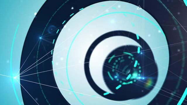 Digital eye, Digital Circle spin,technology background