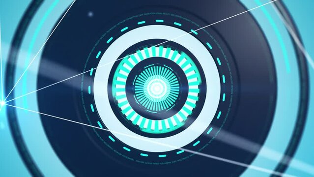 Digital eye, Digital Circle spin,technology background
