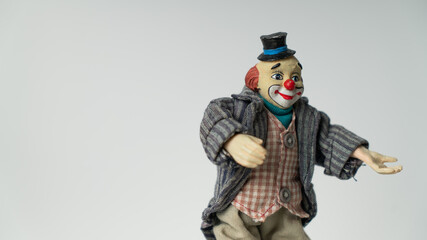 Portrait of a clown with a smile, Figure, Background
