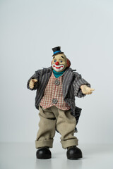 Portrait of a clown with a smile, Figure, Background
