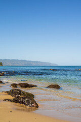 Beach on the island of Oahu