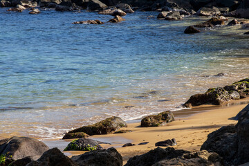 Beach on the island of Oahu