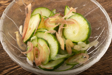 ミョウガときゅうりの酢の物