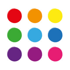 Colored circles. Advertising banner. Circle frame set. Round frame set. Vector illustration. stock image.