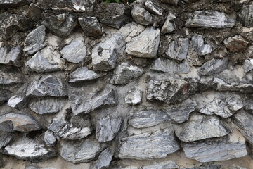 Texture of a stone wall. Stone wall as a background or texture. Part of a stone wall, for background or texture