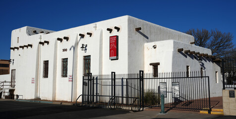 The Branigan Cultural Center in Las Cruces New Mexico hosts changing cultural exhibits, as well as educational programs, classes, and other special events.  © David