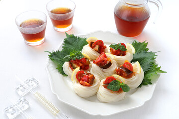 冷製ラタトゥイユそうめん