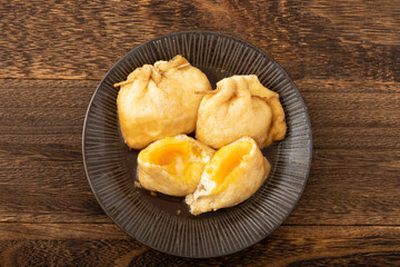 油揚げと卵の袋煮