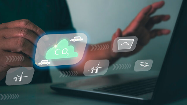 Double exposure Business people. Energy-saving collaboration, alternative energy use  changing world, electric car in concept of green energy and eco power reduce CO2 emission.solar and wind .