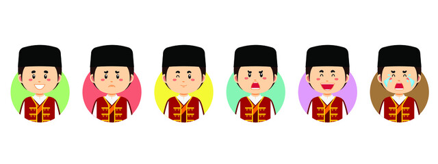 Montenegrins  Avatar with Various Expression