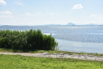 琵琶湖湖畔の風景　滋賀県大津市