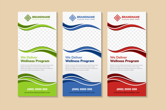 Business Roll up banner vertical template design, for brochure, business, flyer. modern x-banner and flag-banner advertising. vector illustration with space for photo and text.