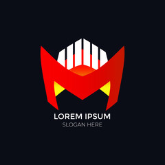 Combination Letter M Abstract Arrow Icon Design