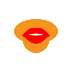 lip logo vector illustration design