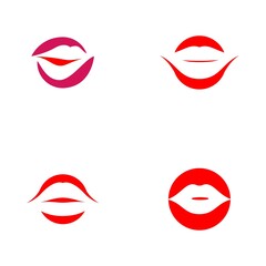 Fototapeta na wymiar lip logo vector illustration design