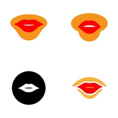 lip logo vector illustration design
