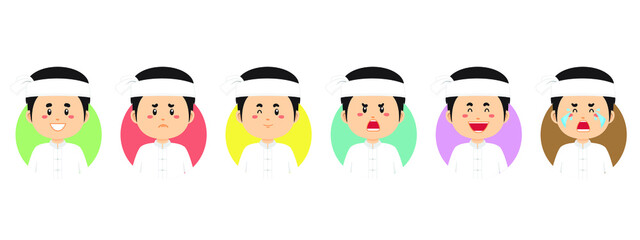 Myanmar Avatar with Various Expression