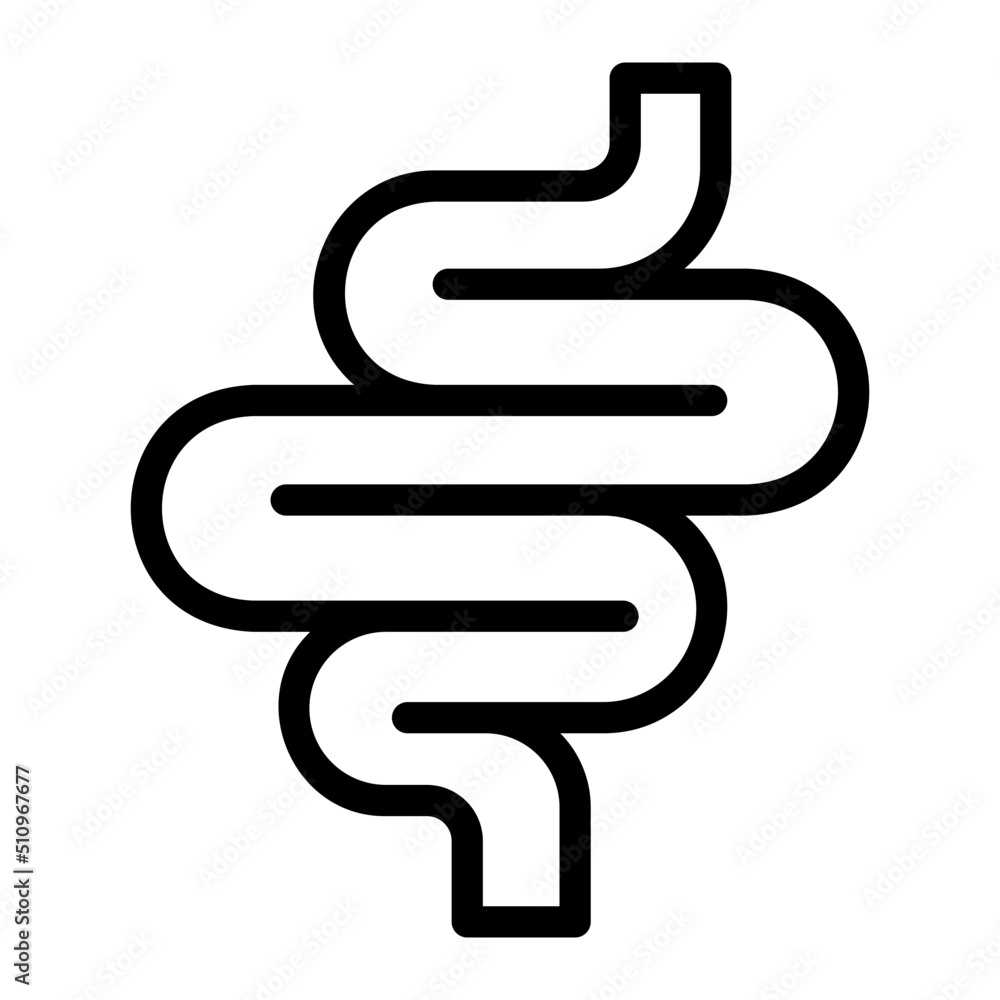 Canvas Prints intestine outline icon