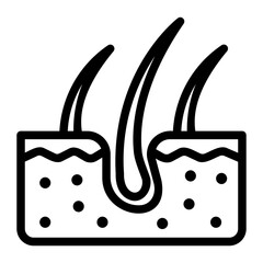 dermis line icon