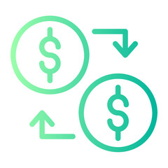 Obraz premium change gradient icon