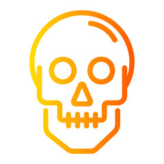 skull gradient icon