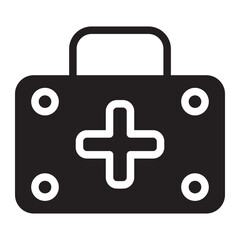 first aid kit glyph icon