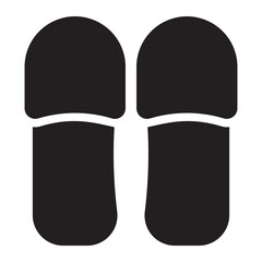 slippers glyph icon