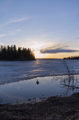 An Evening at Astotin Lake