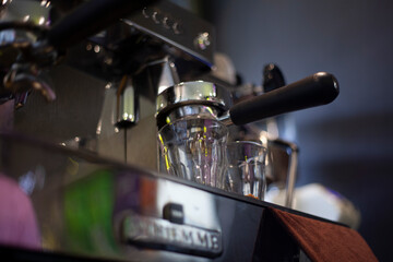 Fototapeta na wymiar Coffee Machine is ready to use.