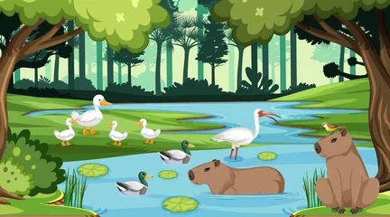 Various animals in the forest © blueringmedia