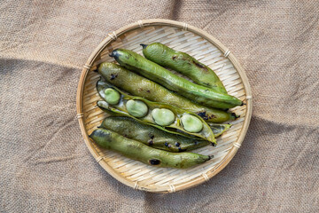 そらまめのグリル　Freshly picked Broad bean grill