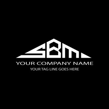 SBM letter logo creative design with vector graphic