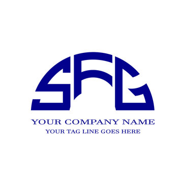 SFG letter logo creative design with vector graphic